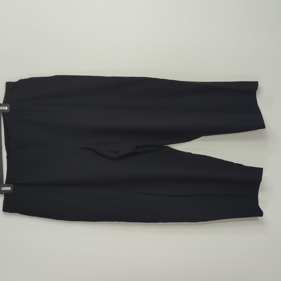 Eileen Fisher Black Flat Front Pants Women's 1X Coastal Minimalist Lagan Look - Picture 1 of 8
